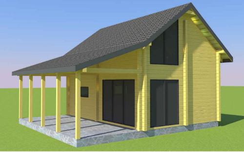 Prefabricated wooden houses 