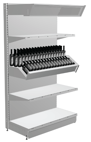 Modular shop rack systems & instore interior shelving design