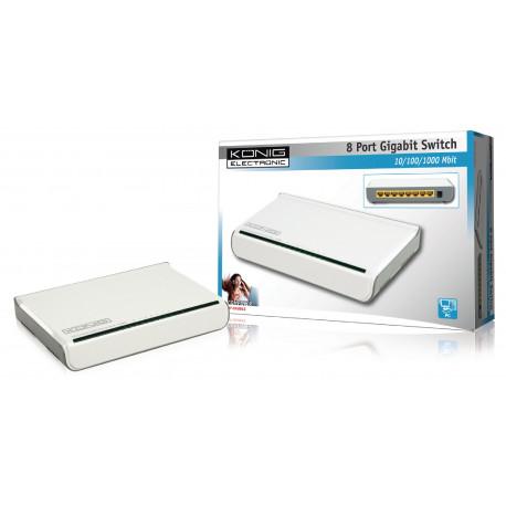 Ethernet 8-port Switch 10/100/1000 Mbps