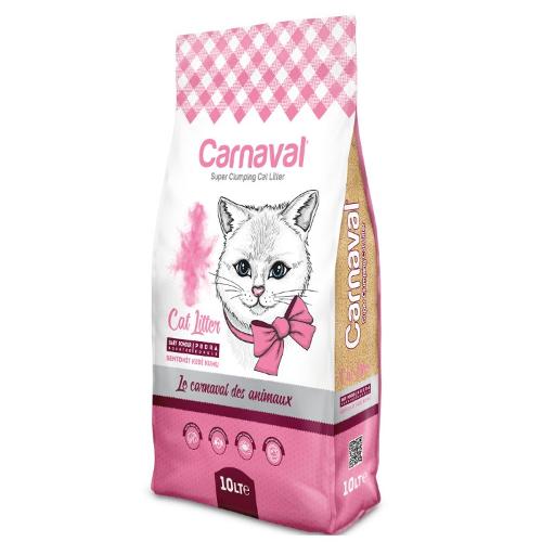 CARNAVAL SUPER CLUMPING PERFUMED CAT LITTER 10LT BABY POWDER