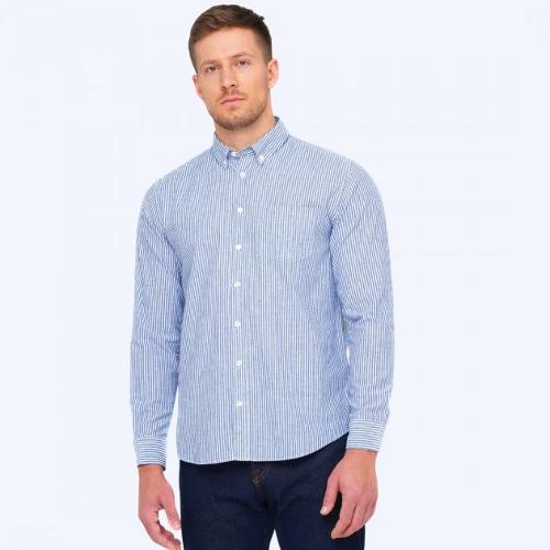 Men's blue striped shirt