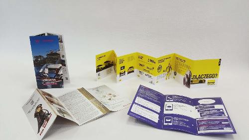 Printing of folded leaflets