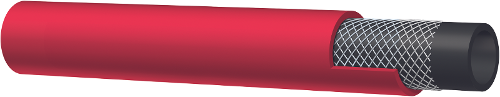 Rubber Pressure Hose Red 10 Bar