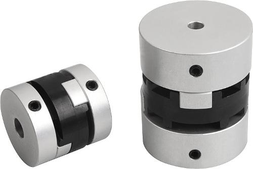 Oldham-type couplings clamping with grub screw