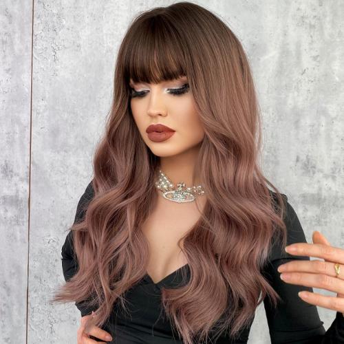 Women Fashion Natural Big Wave Sexy Long Curly Hair Wig