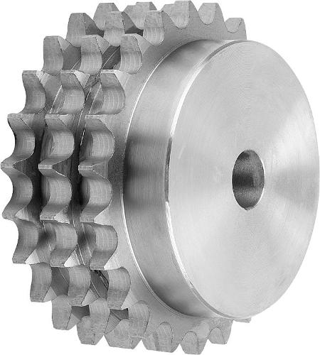 Sprockets triplex 3/4" x 7/16" din iso 606