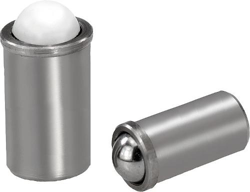 Spring plungers smooth version extended stainless steel