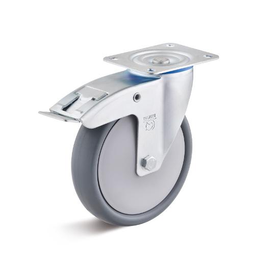 Thermoplastic rubber castors up to 220 kg