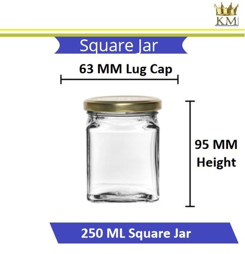 Square Jar Glass