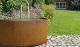 Modular corten steel fountain system half round (MANUFAKTUR VON DOBERSTEIN)