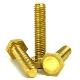 M8 x 25mm Set Screw Hexagon Hex Bolt Brass DIN 933 (A2Z FASTENERS)