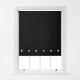 Square Eyelet Roller Blind 4ft - Black (A INTERNATIONAL (UK) LTD)