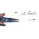 Strong, smooth, pointed, long nose pliers, ESD (CETEC SYSTEMS SONDERMASCHINEN- VERTRIEBS GMBH)