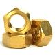 M6 - 6mm Hex Full Nuts Hexagon Hex Full Nut Brass DIN 934 (A2Z FASTENERS)