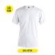 Adult White T-Shirt "keya" MC130 (APICURE PARIS  IMPORT-EXPORT)