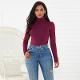 S-XL Women Solid Color Turtleneck Long Sleeve Bodysuits (ETHICA FASHION STORE)