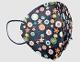 Medizer Qzer Mouds Series Navy Blue Flower Patterned Quality FFP2 Mask (PRIZMANET LLC, MOUD'S HOME TEXTILE, MEDIZER MEDICAL MASK)