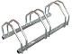 Zinc-coated Bicycle rack - 3 bikes Face-to-face positiio ... (ALKOBEL)