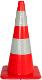 Cone soft pvc 2 H.I. stripes H 75 cm (ALKOBEL)