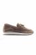 Tan Suede Genuine Leather Sports Sole Women's Loafer Shoes (BELISIA SHOES)