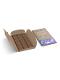 Chocolate bar wallet medium size kraft brown eco-friendly (PACK LION)