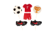 Confectionery Decoration Football Set 2d (16up / Box) Shk (SLADO)