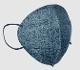 Medizer Qzer Mouds Series Navy Blue Wave Patterned Quality FFP2 Mask (PRIZMANET LLC, MOUD'S HOME TEXTILE, MEDIZER MEDICAL MASK)