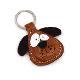 Cute Little Dog Leather Animal Keychain (TRIUN KFT)