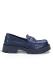 Navy Blue Leather Comfort Loafer Shoes (BELISIA SHOES)