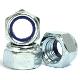 M6 - 6mm Nyloc Nuts Nylon Insert Nut Type T Bright Zinc Plat (A2Z FASTENERS)