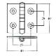 Nautical Sector Hinges / Hinges Naval Sector - Art. N / 4040 / IL (FEM S.R.L.)