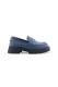 Navy Blue Floater Leather Comfort Loafer Shoes (BELISIA SHOES)