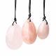 Yoni Egg Set Rose Quartz – set of 3 (ZENVOL)