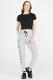 Embroidered leg detailed sweatpants - grey (KARSAKLAR SEMENTA TEKSTIL A.S)