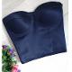 Navy Blue Satin Strapless Tie-Up Corset Bustier (FIYPER SANAL MAGAZACILIK)