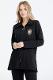 Shawl collar tunic tracksuit set - black (KARSAKLAR SEMENTA TEKSTIL A.S)