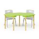 Colored arched table - adjustable height 40-58 cm (DANAKOL)