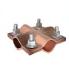 Conductor connection clamp copper (fourways) (LIVA GROUP ELECTRIC ELECTRONIC CONSTRUCTION)