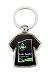 Metal 2 sides T-shirt key-ring components MX (BADGE AND FUN)