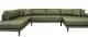 Carl Knudsen | Corner Sofa with Right Chaise Lounge | Olive green (DANISH FURNITURE)