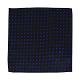 Silk Men's Pocket Square - Black Blue Suit Decor, 25cm (TIE SOLUTION GMBH)